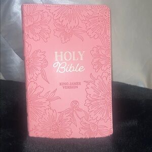 Pink Floral Holy Bible